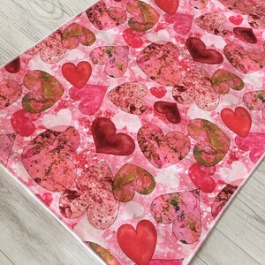 Valentines Day Table Runner, Pink Table Runner, Valentine Table Top Decor, Bridal Shower Decor image 4