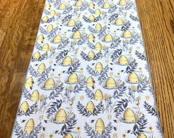 Bee Table Runner, Honey Bee Decor, Bee Baby Shower, Bee Kitchen Decor, Save the Bees