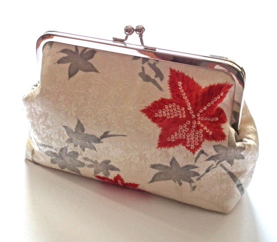 cream evening bag
