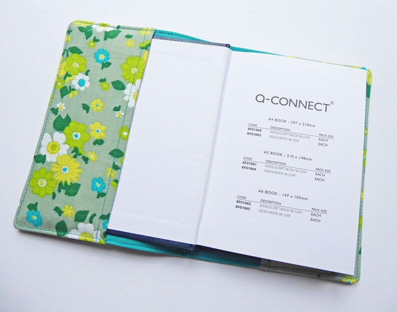 A6 Notebook Cover Fabric Book Jacket Diary Cover A6 Planner Etsy