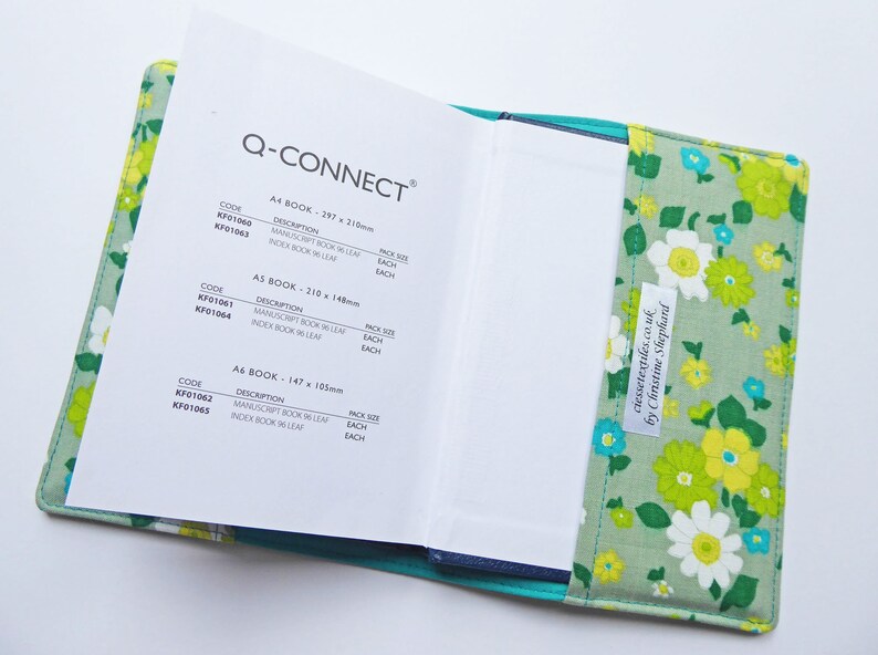 A6 Notebook Cover Fabric Book Jacket Diary Cover A6 Planner Etsy