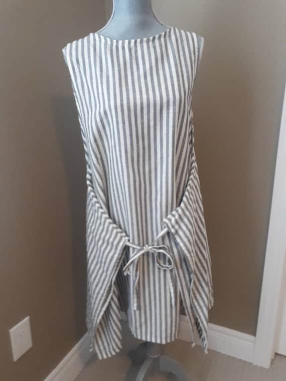pinafore wrap dress
