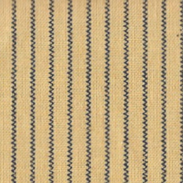 Andover Fabrics Jo Morton Sunday Best Natural Background Black Stripe 5689LK 34" x 45"