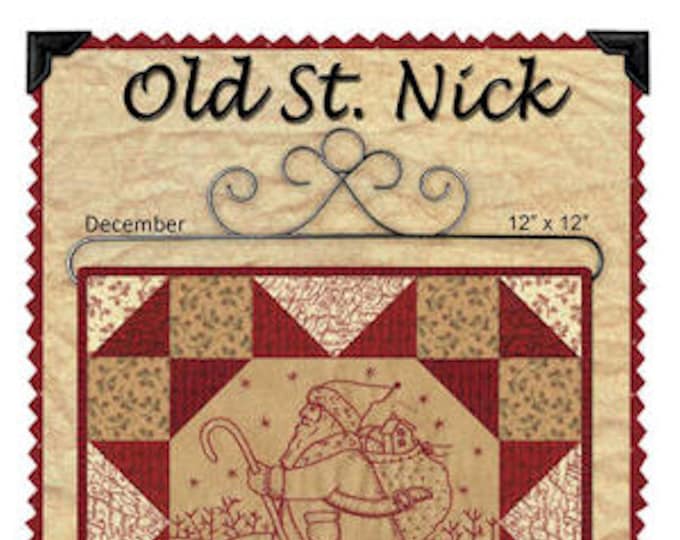 Old St Nick Embroidery Quilt Pattern Kathy Schmitz Studio A Patchwork ...