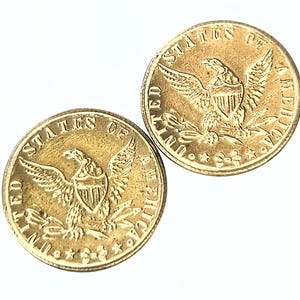 United States of America Eagle Button Studs 20mm 13/16" Set of Two