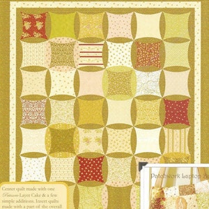 May include: A quilt pattern booklet with a yellow, red, and white quilt design on the cover. The title is "Fresh Vintage" and the text "Fig Tree Patterns & Style" is below the title. The text "Cover Quilt: Chocolate Pasties" is at the bottom of the cover. A patchwork laptop bag is shown on the right side of the cover.