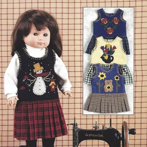 18" Doll Mini Jumper Sewing Pattern Indygo Junction Inc Four Applique Designs