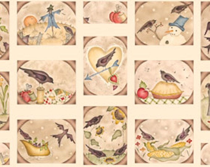 Red Rooster Quilt Fabric A Year to Crow About Designer Jacqueline Paton