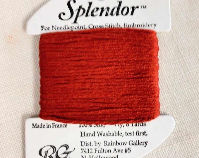 Rust 12-ply Silk Thread: Rainbow Gallery Splendor, 8 Yards - Etsy