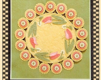 Springs Promise Wool Felt Penny Rug Candle Mat Kit (Pattern)