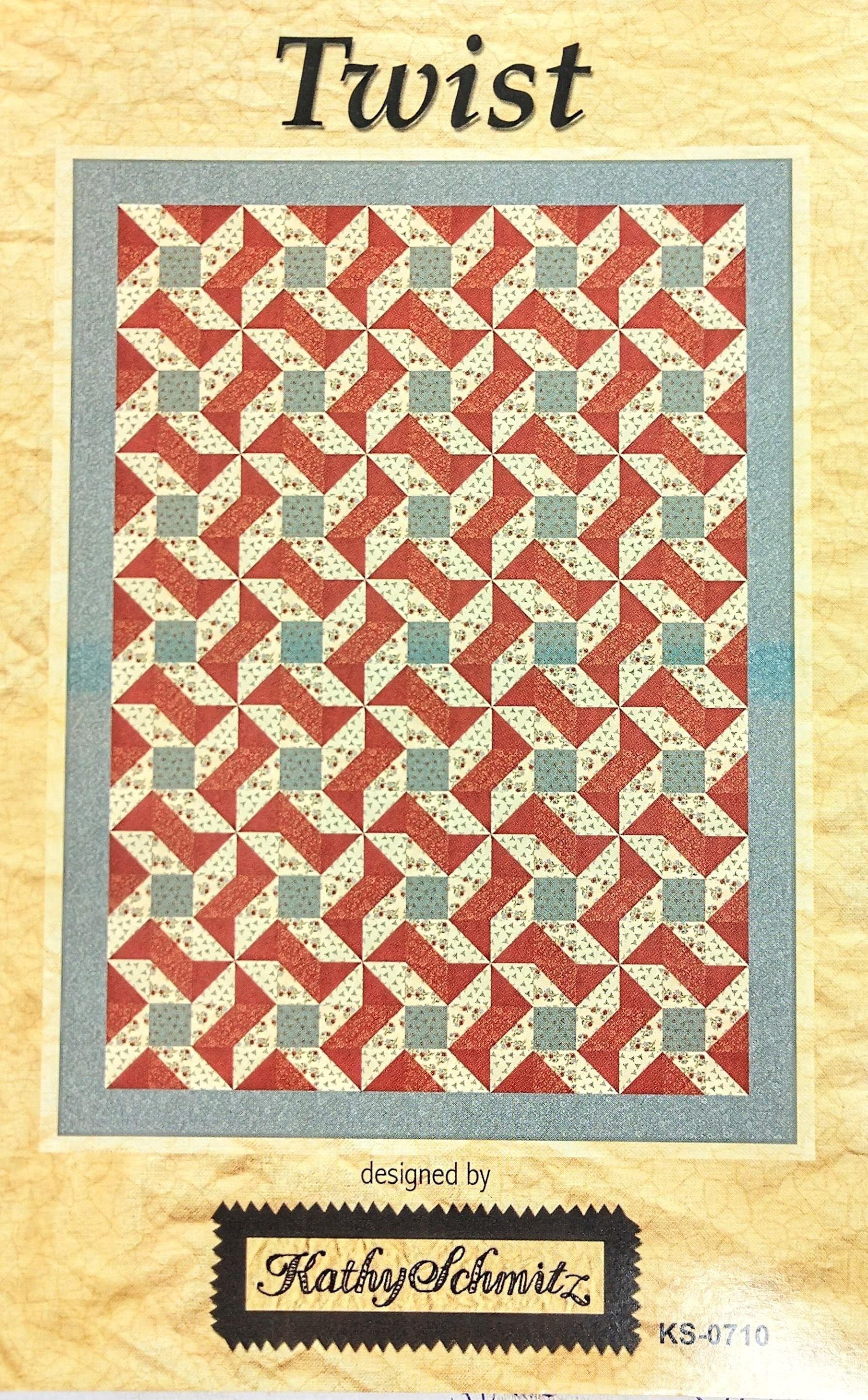 Twist Quilt Pattern Kathy Schmitz Studio 51" X 69" - Etsy
