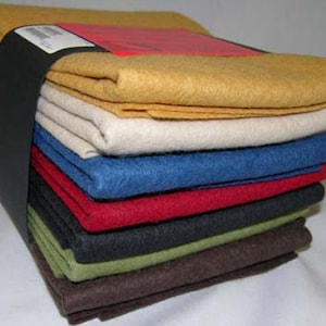 National Nonwovens 100% Wool Felt Homespun Sampler Pack Seven Pieces 18&quot; x 22&quot;-Craft Wool Applique Sewing Supply