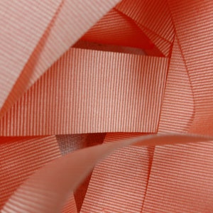 Peach 7/8" WFR Polyester Grosgrain Ribbon By the Yard
