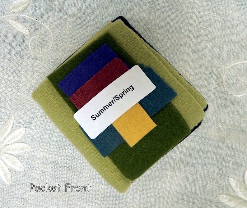 Seasons of the Heart All Through The Night Spring Summer Wool Pack Wool Applique Pocket Pattern Designer Bonnie Sullivan