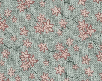 Thimbleberries Quilt Fabric Sunwashed Pink Blue Green Floral  Print By the Fat Quarter 3704