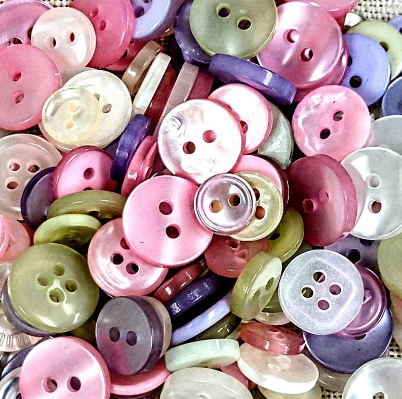 Buttons Pastal Color Victorian Plastic Buttons, Pastel Colors, 12mm (150 Pc) - Etsy