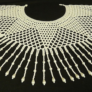 Vintage Beaded Collar Shoulder Shawl Special Occasion Wedding
