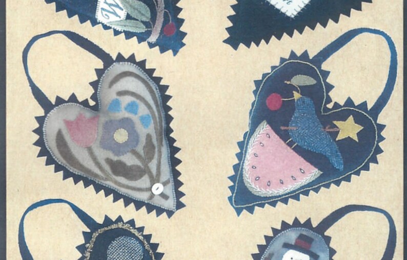 Seasons of the Heart All Through The Night Spring Summer Wool Pack Wool Applique Pocket Pattern Designer Bonnie Sullivan