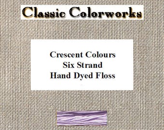 AMETHYST- Crescent Colours - Six Strand Embroidery Cross Stitch Floss - Hand-Dyed Cotton - Five Yard Skein