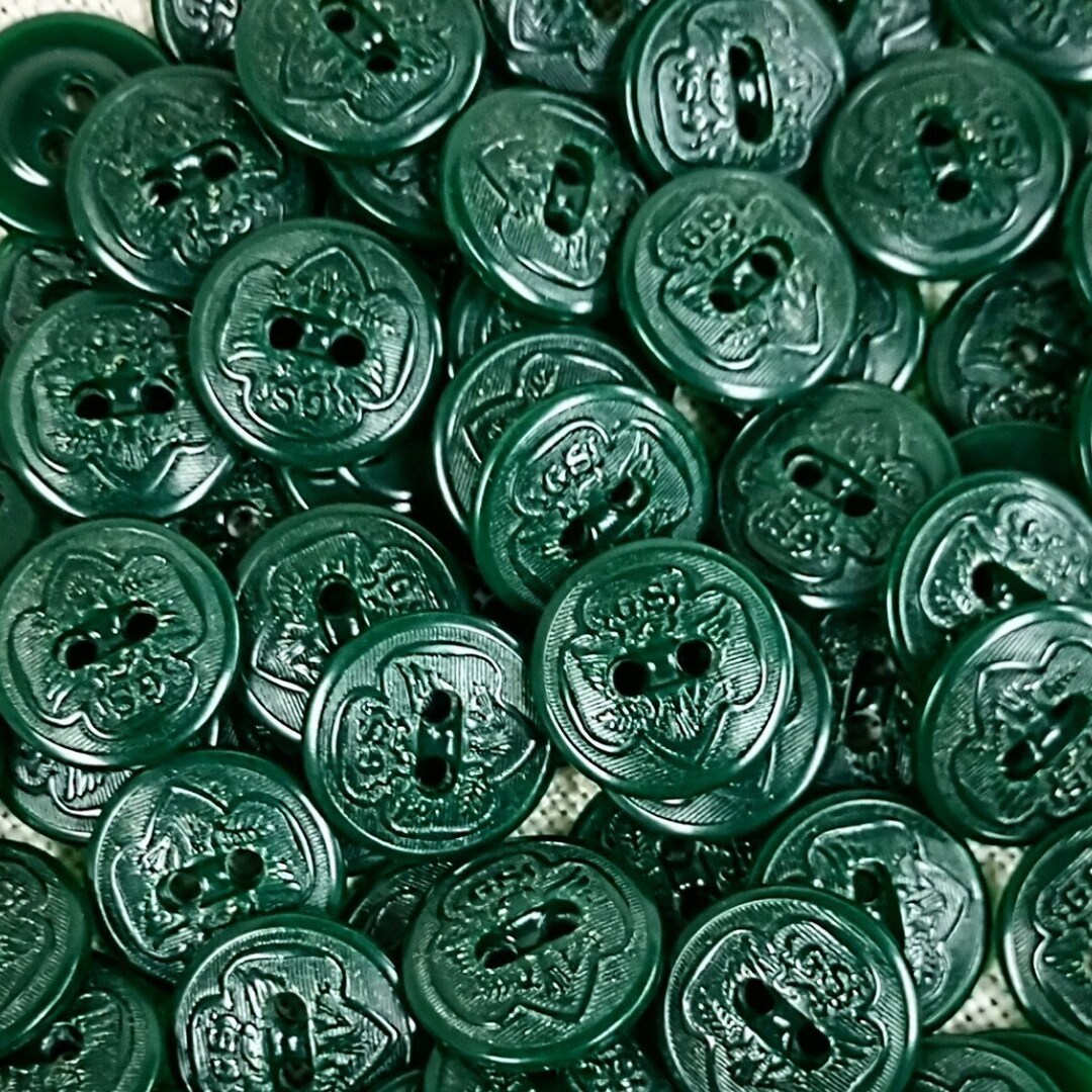 Girl Scout Plastic Sew Thru Buttons 15mm Just Under 5/8