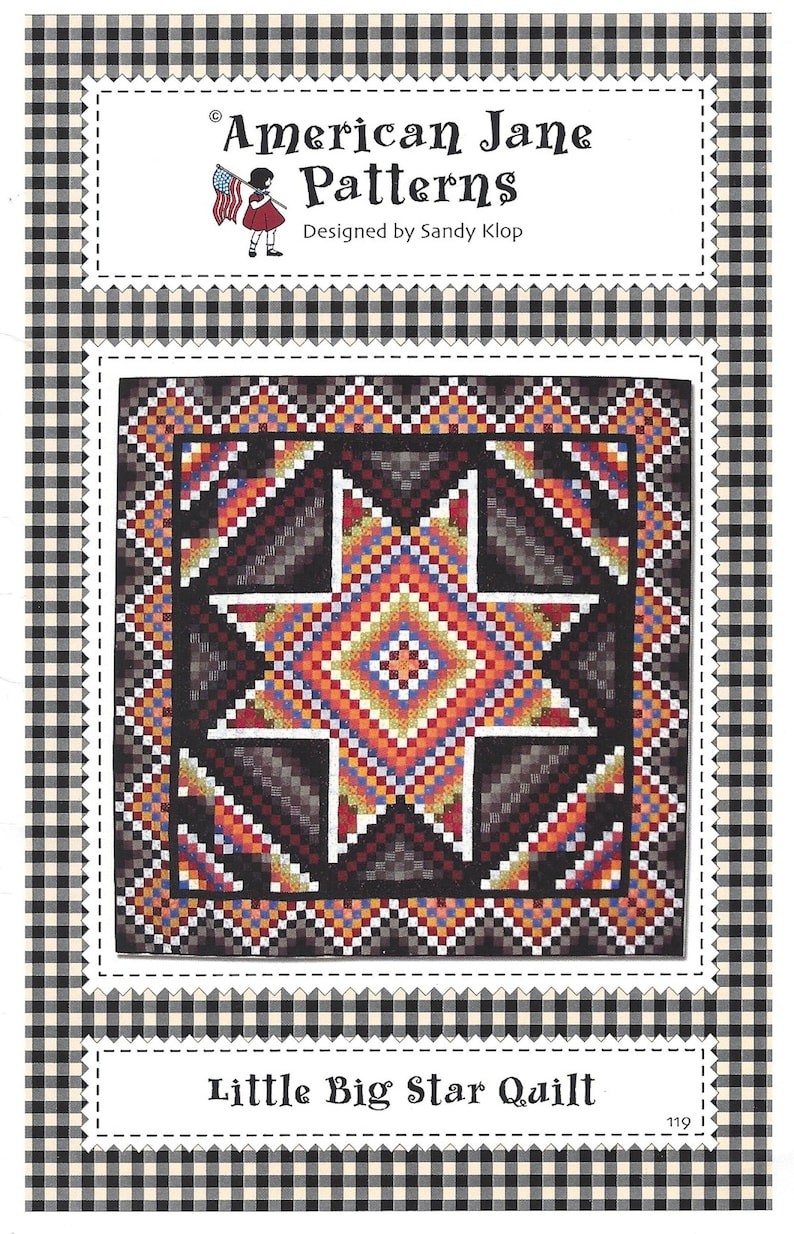 Little Big Star Mosaic Quilting Pattern American Jane Patterns Designer Sandy Klop