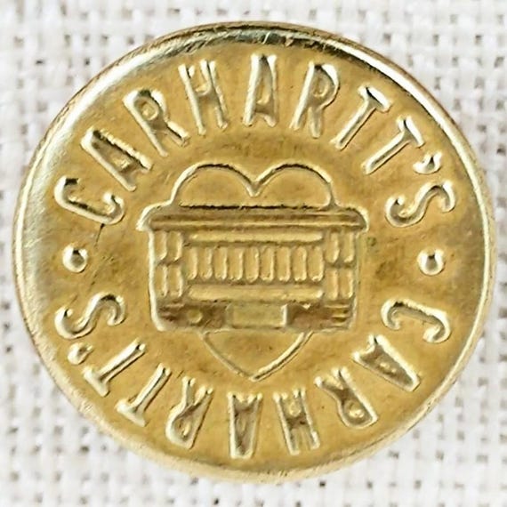 Carhartt's Trolley Heart Stud Button 16mm 5/8