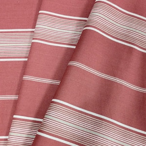Red White Striped Moda Home Decor Fabric French General Panier DeFleur Woven 100% Cotton By the Yard
