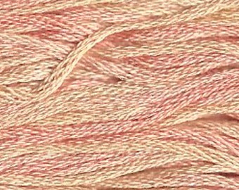 Peach Fuzz Weeks Dye Works 1129 Six Strand Hand Dyed Floss 100% Cotton By the Skein
