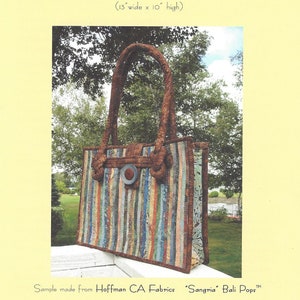 Aunties Two Pattern - Town and Shore Tote - Fabric Covered Clothesline Sewing Pattern