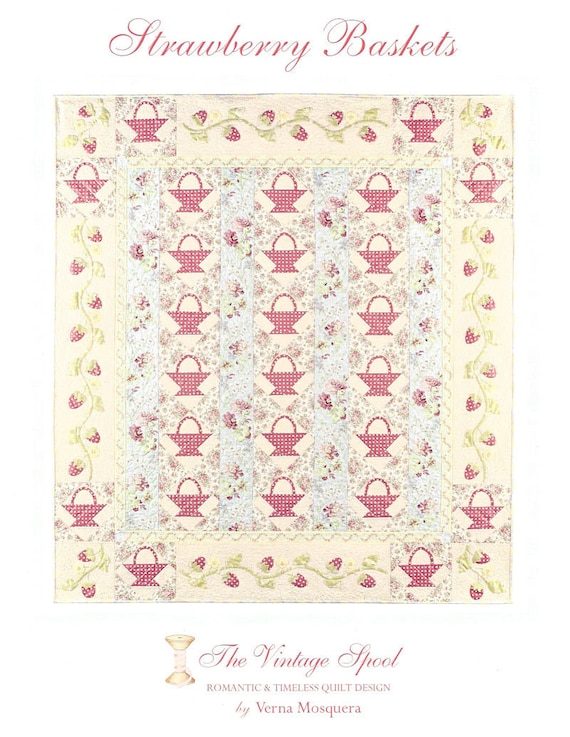 Strawberry Baskets Quilt Pattern 63