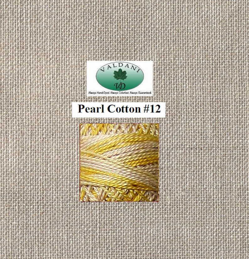 M67 Blurry Vanilla Valdani Pearl 12 100 Meter Ball Shades of Soft Yellows Cream