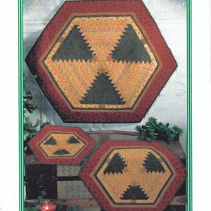 Christmas On The Prairie Lodge Look Strip Piecing Quilting Pattern Chickadee Hollow Designs Three Sizes