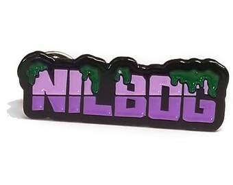 Horror Enamel Pin, Troll 2, Nilbog is Goblin Spelled backwards, 80s horror, Enamel Pin