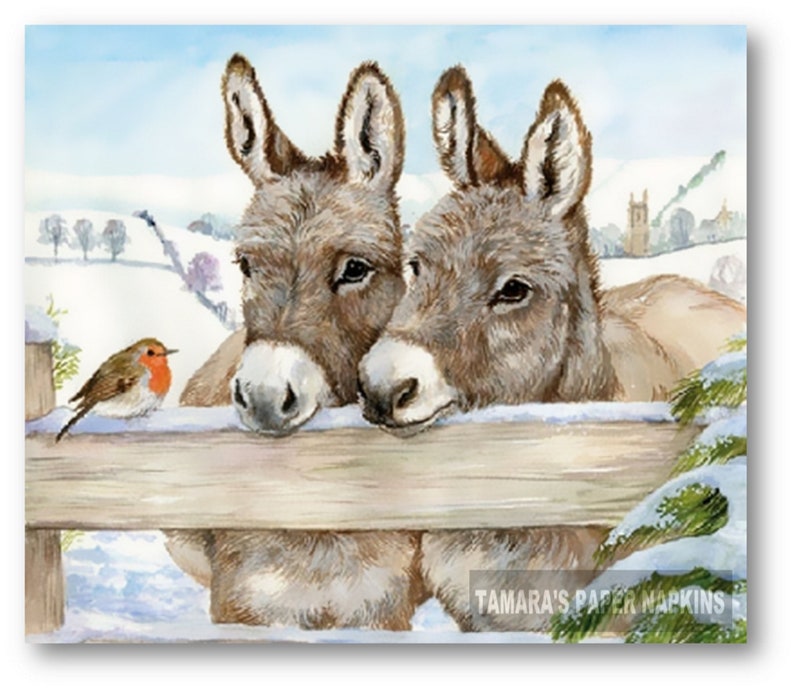 4x Paper Napkins Sagen Pairs of Children Decoupage for Party