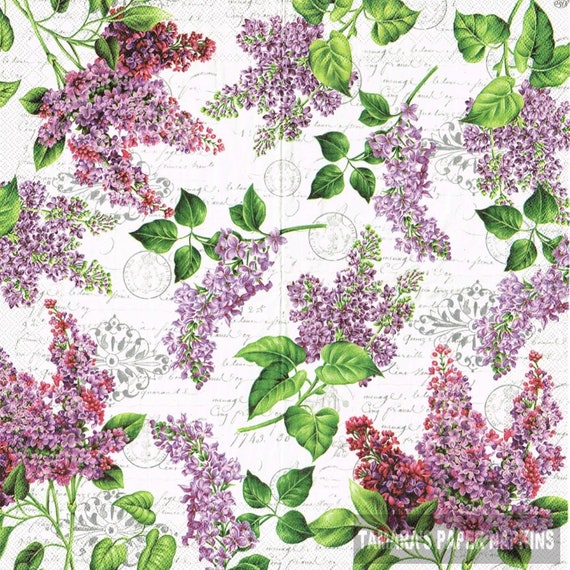 Decoupage Tissue Paper 4 Lunch Paper Napkins for Decoupage