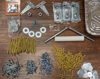 Chicken tractor hardware pieces supplies kit