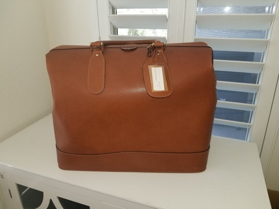 Rare Vintage Leather Gucci Doctor Duffel Travel Ba