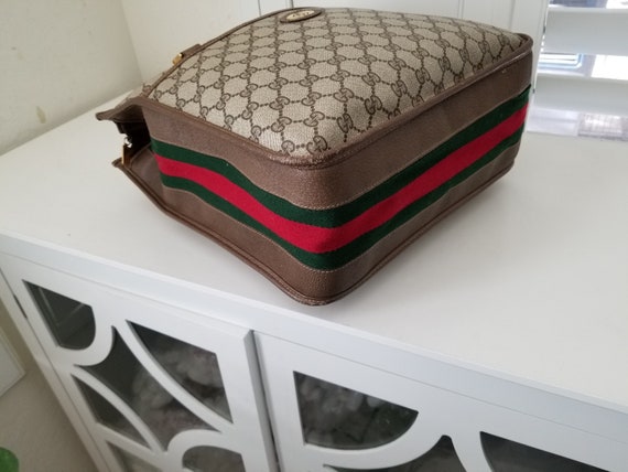 Extremely Rare Vintage Gucci GG Red/Green Supreme… - image 6