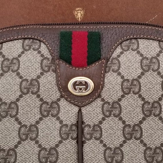 Collector's Item Rare Vintage Gucci GG with strip… - image 9