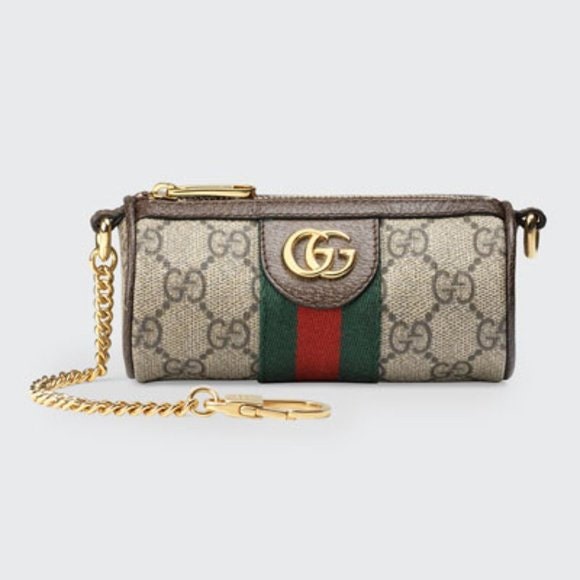 Authentic New in Box Gucci Ophidia Key Coin Chain Pouch With 