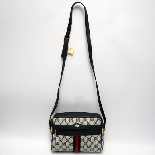 Vtg 80s Gucci Plus GG Logo Leather Crossbody Mini Camera Travel Bag – Mint  Market