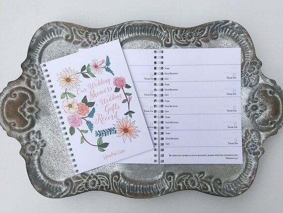 Wedding Wishes Gift Set Journal Notecard Tote Etsy