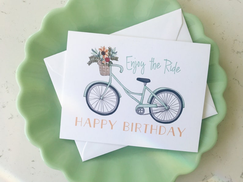 Notecard Birthday Bike image 3