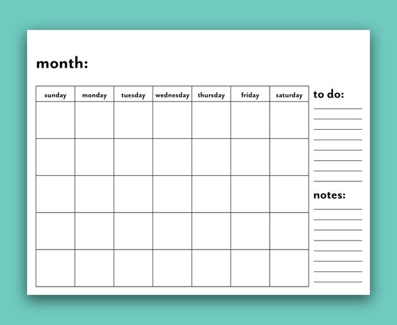 create your own printable calendar