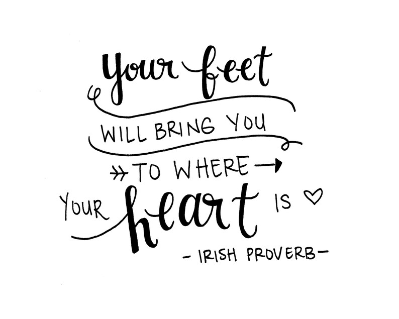 Irish Proverb Wall Art Art Print Wall Art Home Decor Etsy