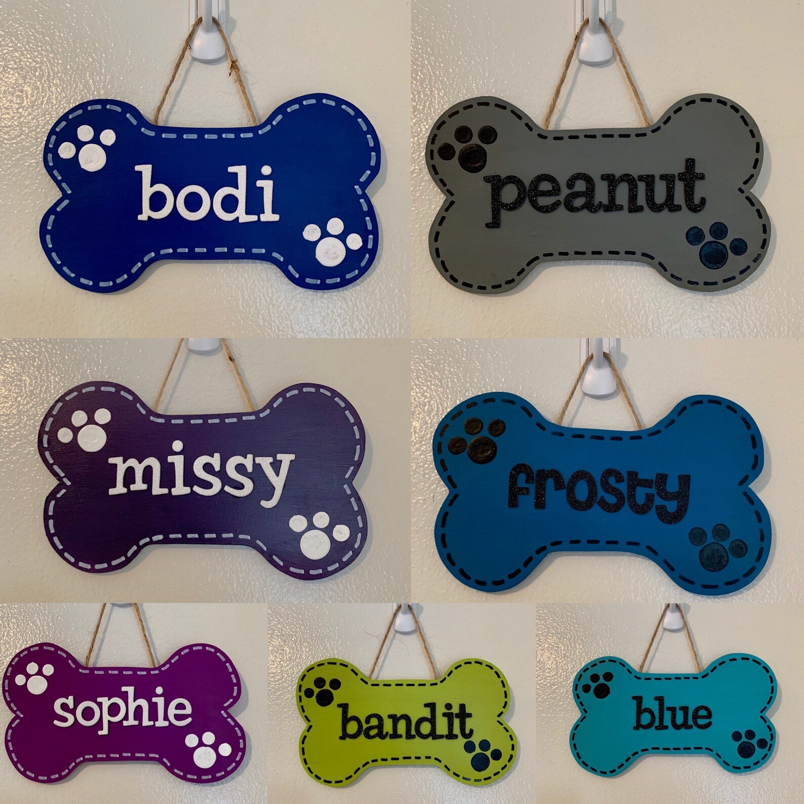 Dog Bone Name Sign Custom Dog Bone Sign Cute Dog Name Sign Etsy Canada