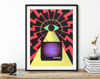 Eye on Propaganda: Captivating Art Print for Media Design, Activism, and Progressive Art