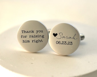 Regalo del padre del novio de la novia Regalo del papá del novio, Gemelos del padre del novio, Regalo para el papá del novio, Regalo de la novia, Grabado