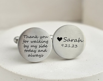 Gift for Father of the bride gift Dad of bride gift Father of the bride cufflinks For Dad from Bride Step Father of the bride cuff links