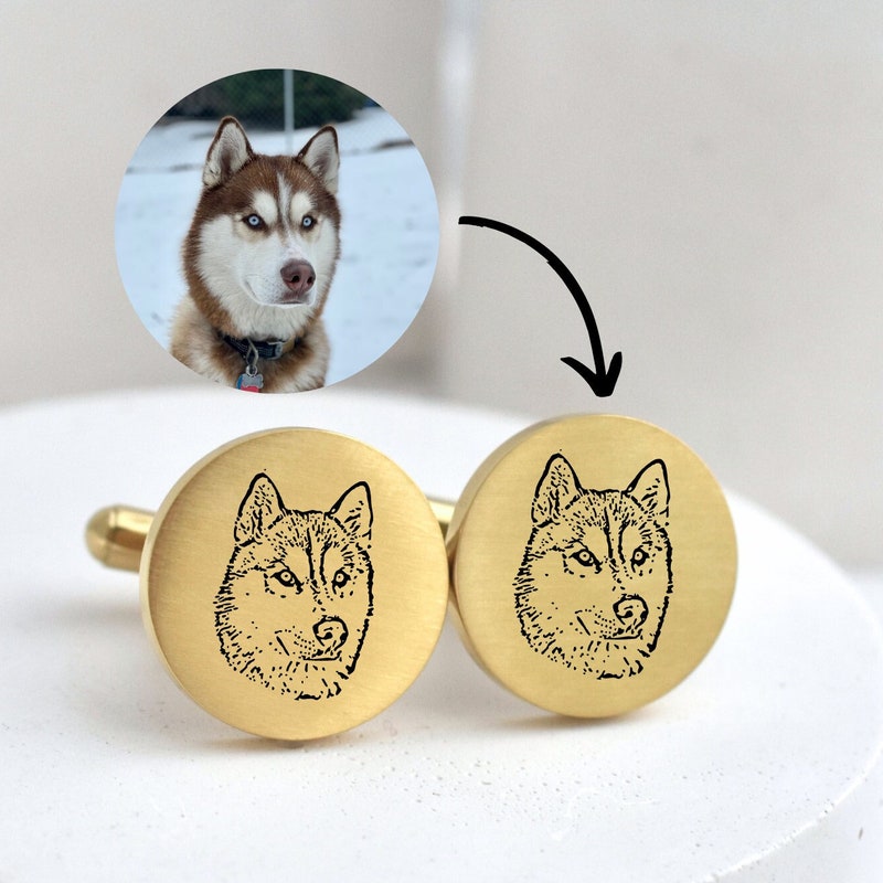 Custom Dog Cufflinks - Etsy